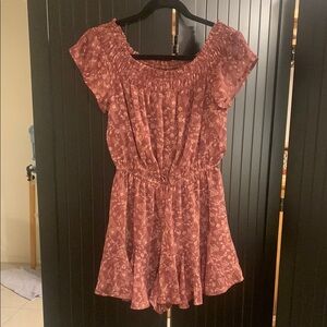 Francesca’s Floral Smocked Women's Romper